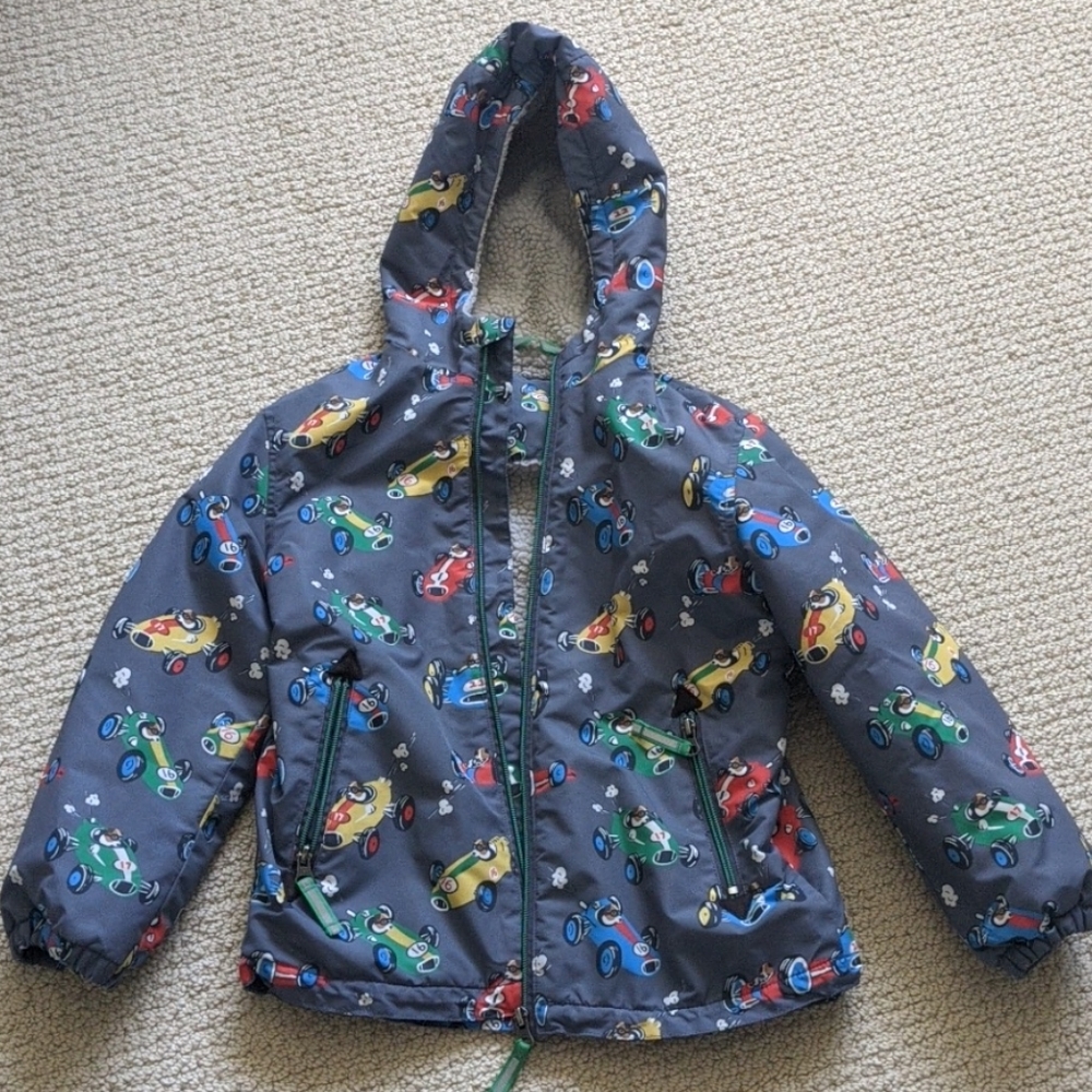Mini Boden Sherpa Lined Hooded Jacket